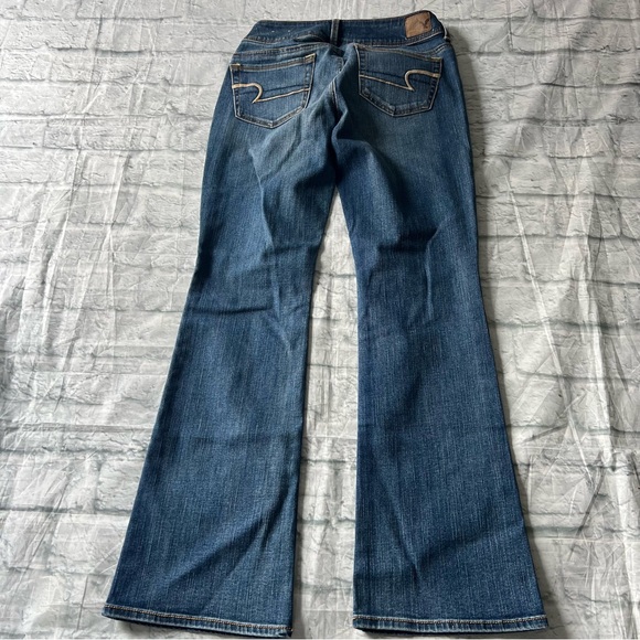 American Eagle Kick Boot Super Stretch Jeans Low Rise Y2K - Picture 7 of 10